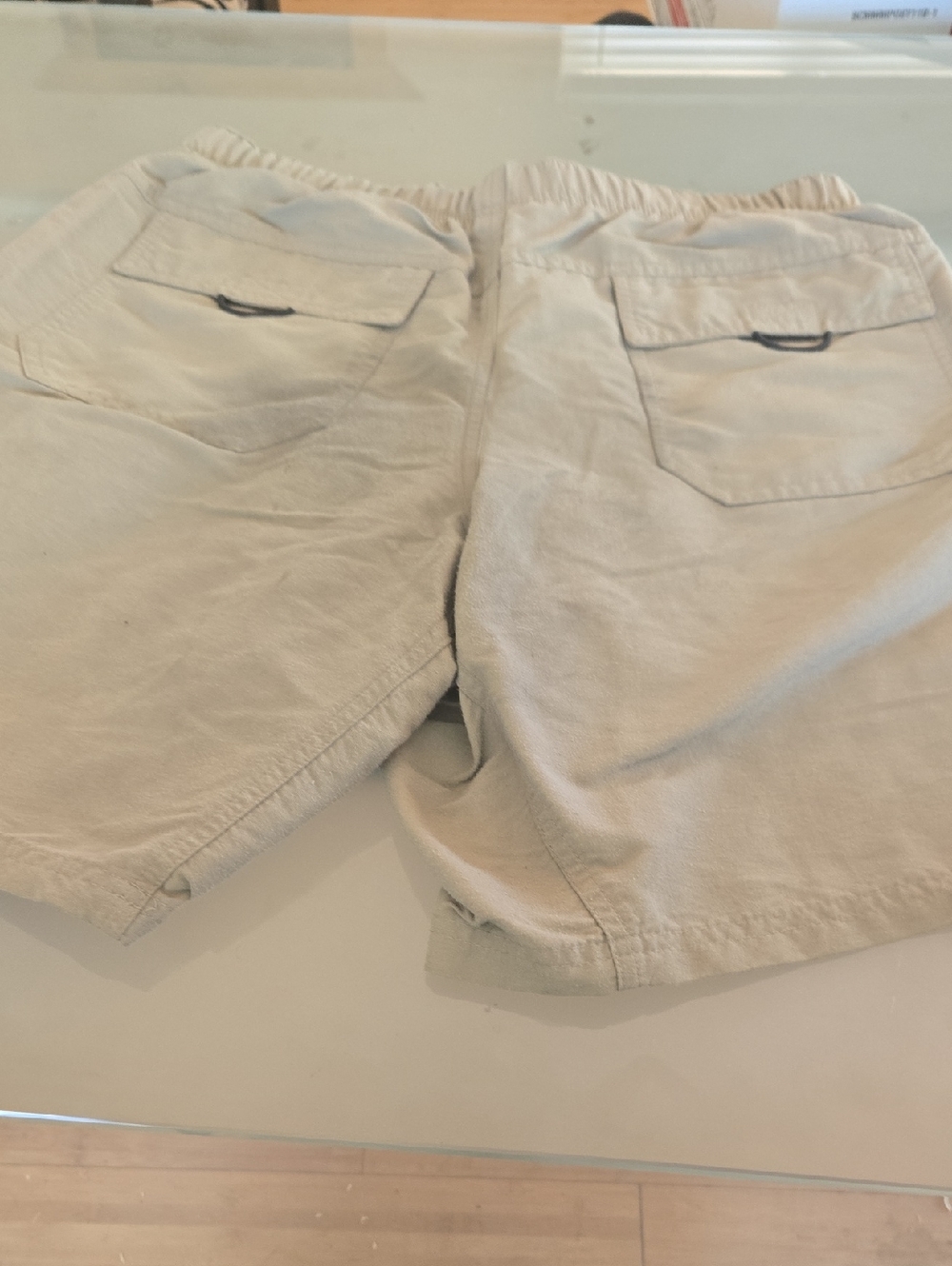REI Men's Cream Elastic-Waist Athletic Shorts